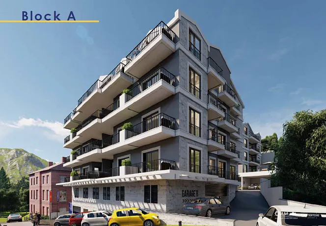 Newly built apartments with infrastructure in Budva