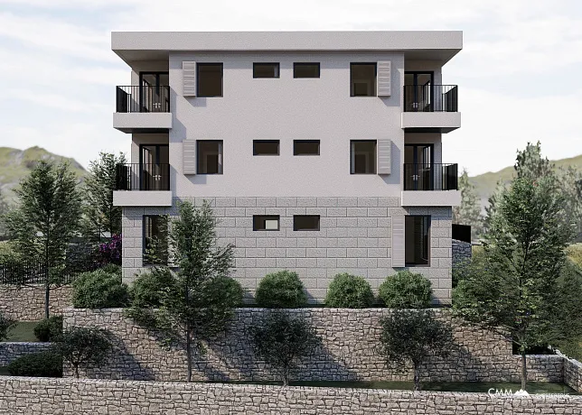 Apartments in a new modern building in Igalo.