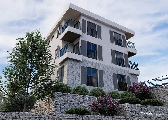 Apartments in a new modern building in Igalo.