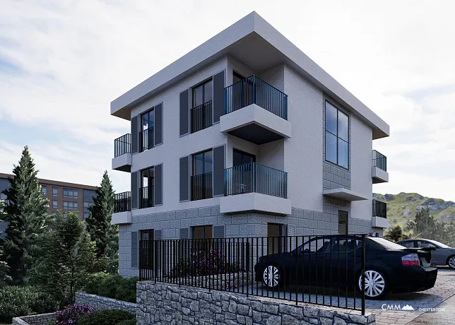 Apartments in a new modern building in Igalo.