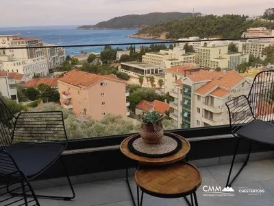 3-bedroom sea-view apartment in Becici — new building, garage included