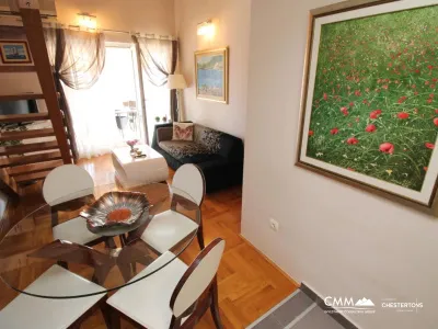 Two bedroom duplex apartment in Budva with seaview