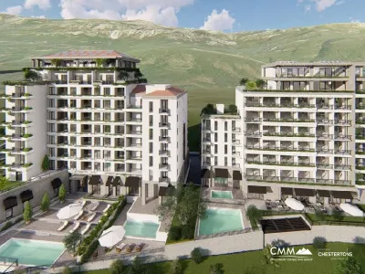 Apartment in complex with swimming pool in Becici