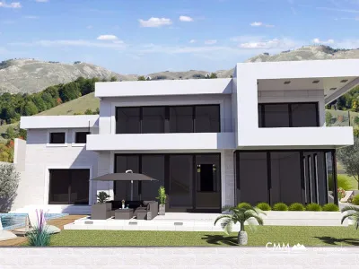 For sale villa with panoramic sea view in Blizikuce