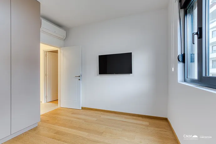 Luxury Two-Bedroom Apartment in Bečići – Panoramic Sea View of Sveti Stefan