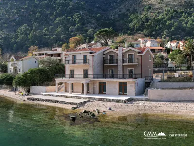 A luxurious three-story villa on the first sea line in Kotor