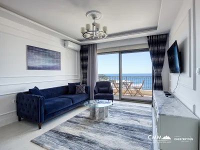 Luxuriously furnished one-bedroom apartment