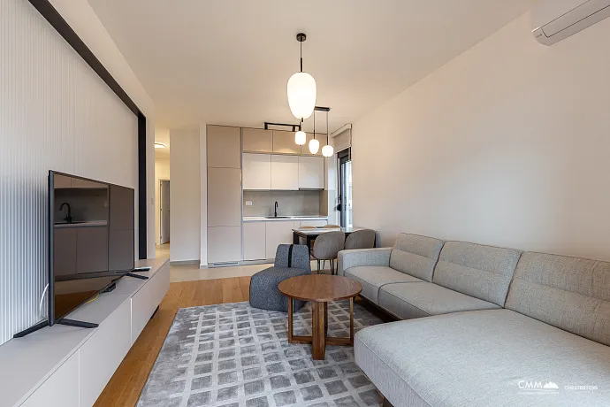 Luxury Two-Bedroom Apartment in Bečići – Panoramic Sea View of Sveti Stefan