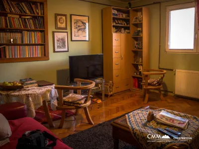 House with a plot and a panoramic view of Budva