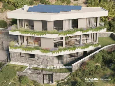 Villa with a unique view of the sea and Porto Montenegro