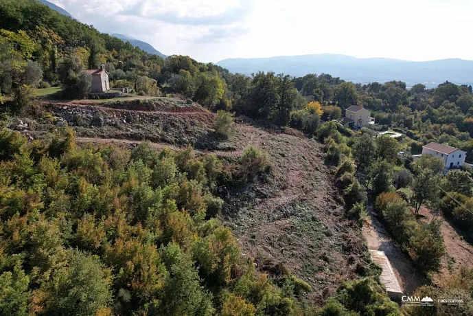 Land Plot 2,228 m² with Project for 5 Luxury Villas & Panoramic Sea View — Kavač