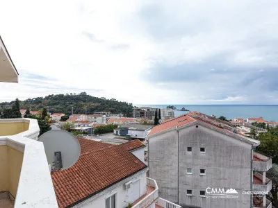 34 m² Studio Apartment with Sea View and Terrace — Petrovac