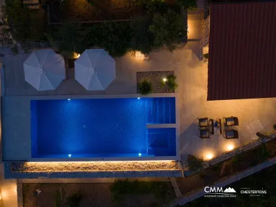 Luxurious villa with panoramic sea views and pool