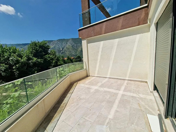 For sale spacious apartment in Dobrota with a mountains view