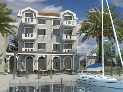 Investment project in Tivat on the first line to the sea