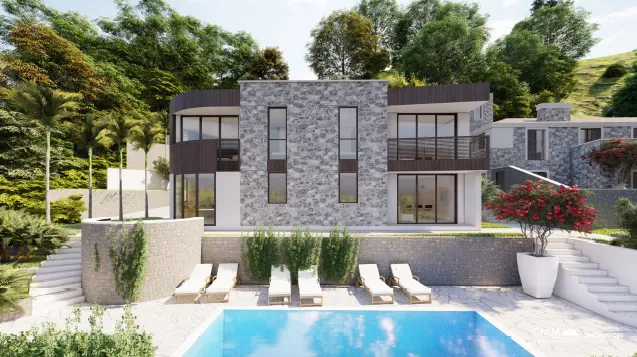 A new complex of villas near Herceg Novi