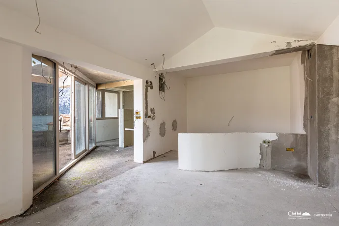 Three-storey house with a view of  the Bay of Kotor