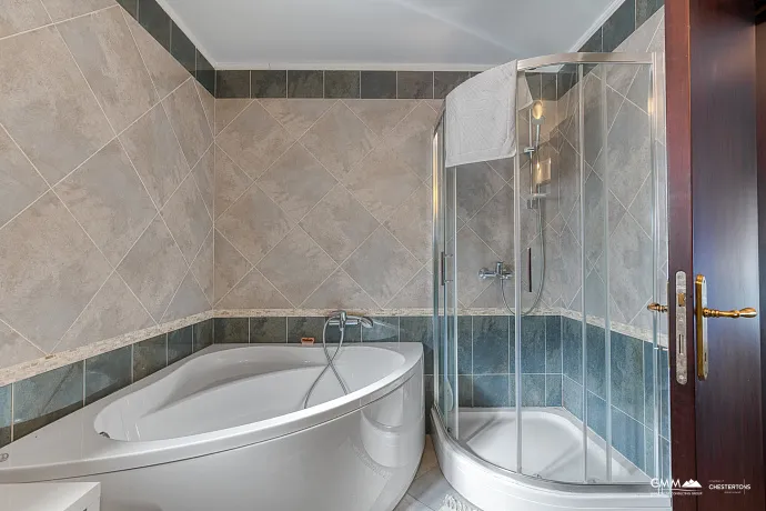 Magnificent villa with a fireplace on the first line with views of the Bay of Kotor