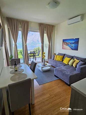 Spacious 1-Bedroom Apartment in Prcanj