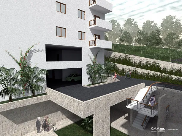 A new complex of apartments in Petrovac under construction