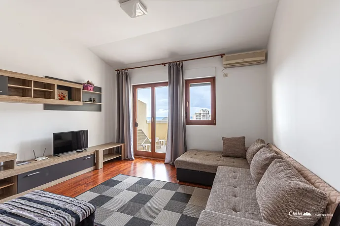 34 m² Studio Apartment with Sea View and Terrace — Petrovac