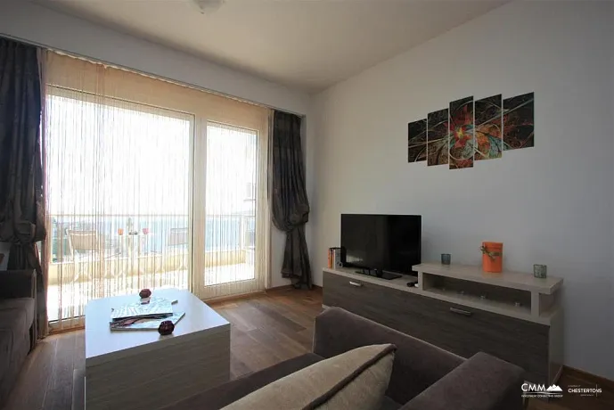 One bedroom apartment in Rafailovici with beautiful sea view