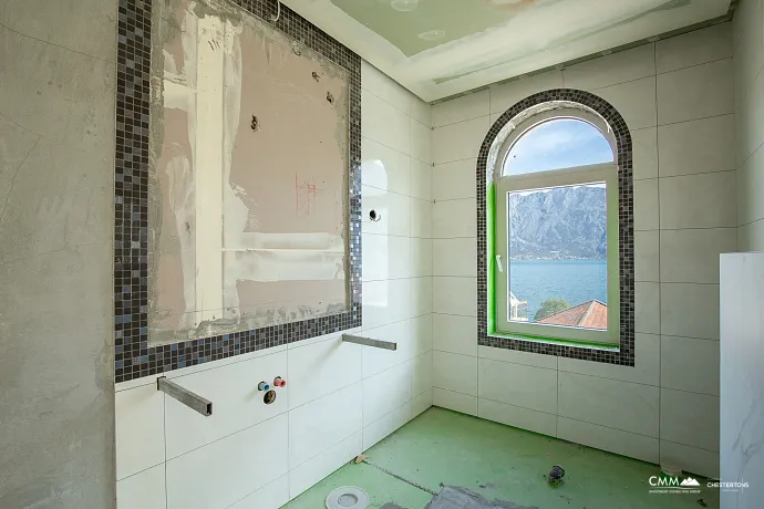 Three-storey house with a view of  the Bay of Kotor