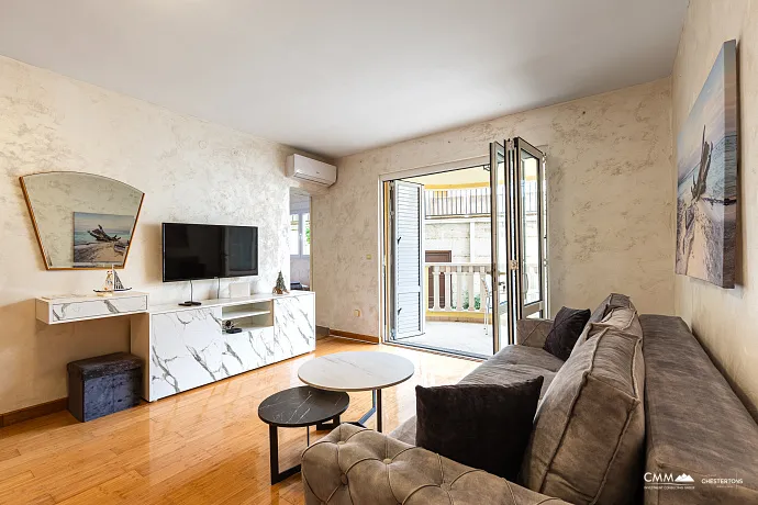 Modern apartment in Pržno, 46 m², near the sea