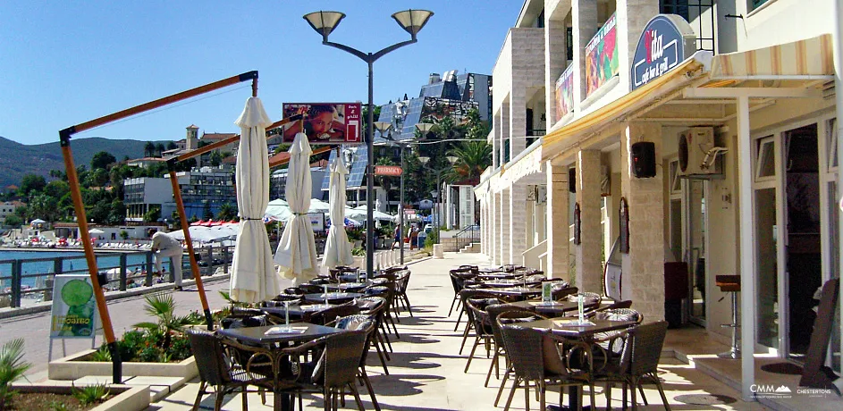 A cafe with terrace in Herceg Novi