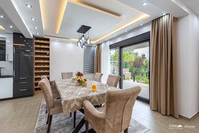 Luxurious three-storey villa with a large yard