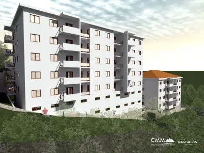 A new complex of apartments in Petrovac under construction
