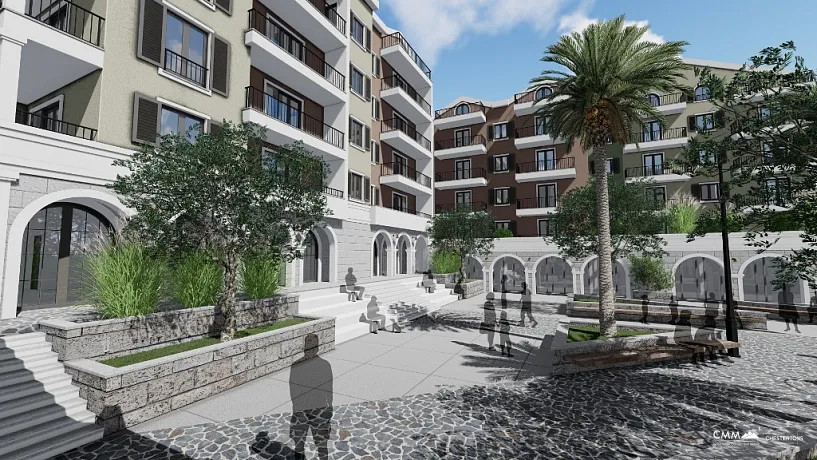 Apartments in new complex in Tivat