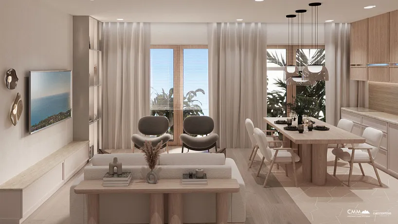 New luxury complex with pool in Tivat near the sea 