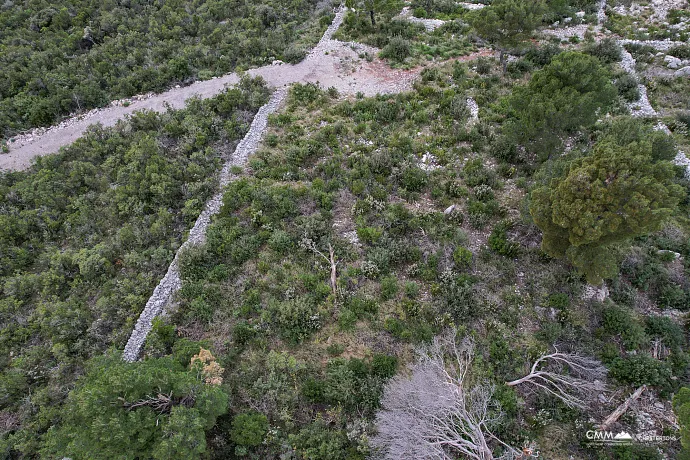 Urbanized land for sale in Žanjice – exclusive location with sea view