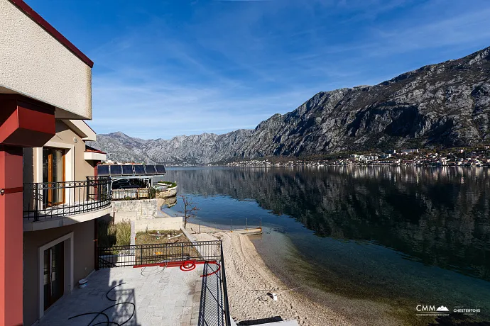 A luxurious three-story villa on the first sea line in  Kotor