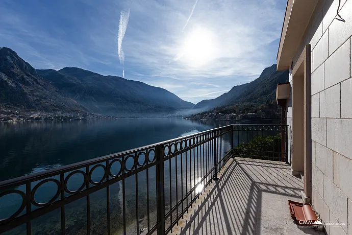 A luxurious three-story villa on the first sea line in  Kotor