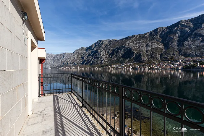 A luxurious three-story villa on the first sea line in  Kotor