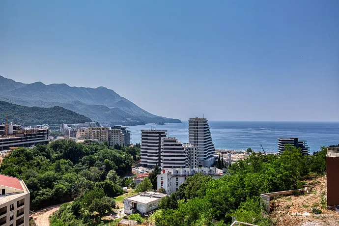 Furnished Sea View Apartment – 43 m² | 5★ Residential Complex in Bečići with Premium Amenities