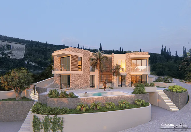 A new complex of villas near Herceg Novi