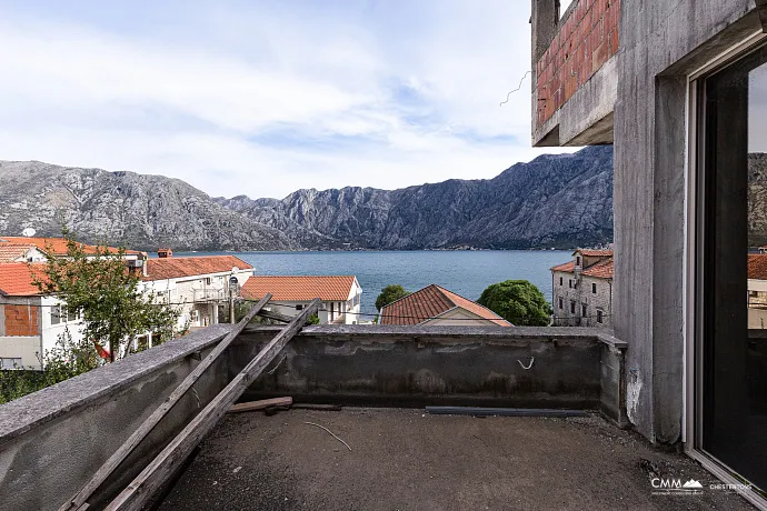 Three-storey house with a view of  the Bay of Kotor