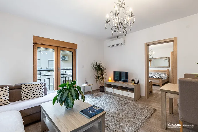 Stylish apartment 74 m² in Pržno