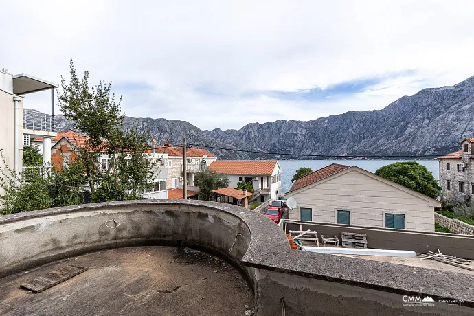 Three-storey house with a view of  the Bay of Kotor