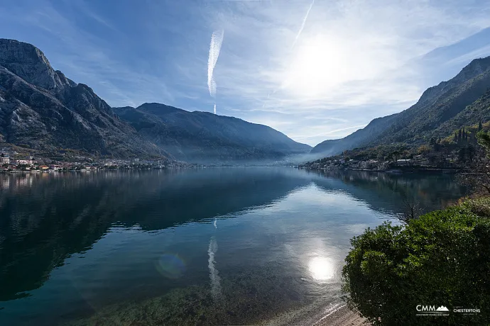 A luxurious three-story villa on the first sea line in  Kotor
