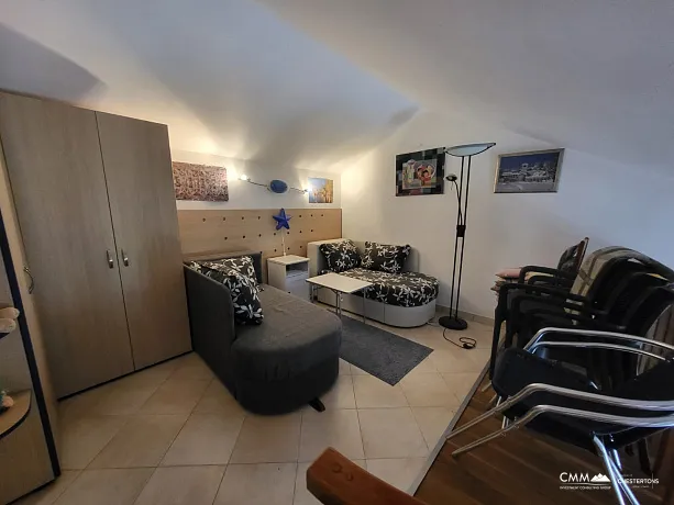 For sale: 24m² apartment with a sea view on the coast of the Bay of Kotor. 