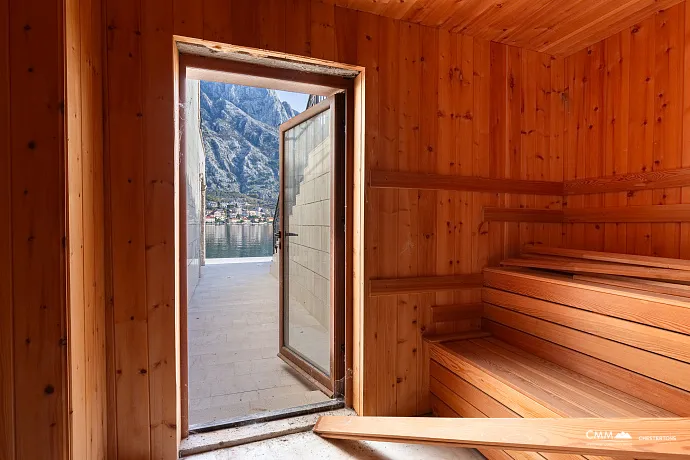 A luxurious three-story villa on the first sea line in  Kotor