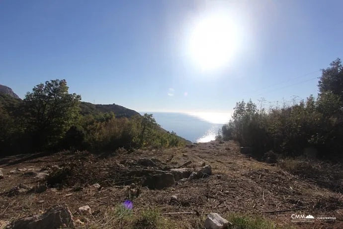 A plot with sea view in Budva