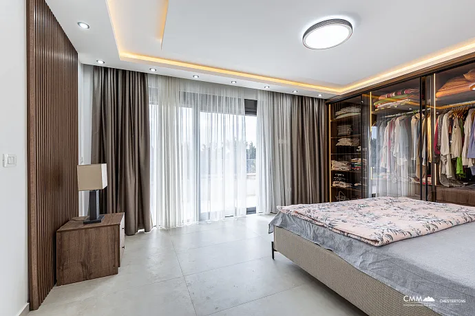 Luxurious three-storey villa with a large yard