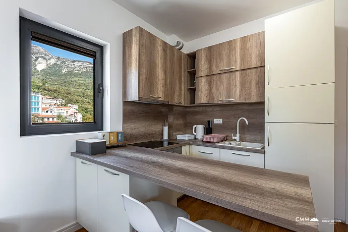 Beautiful apartment in Becici with a sea view