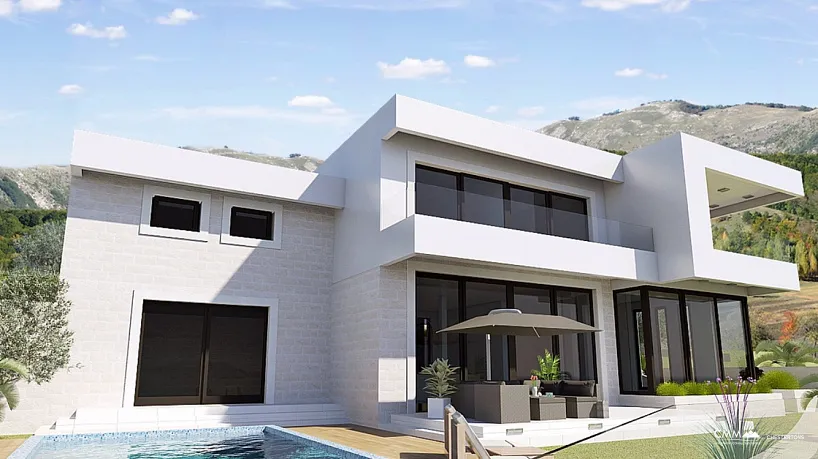 For sale villa with panoramic sea view in Blizikuce 