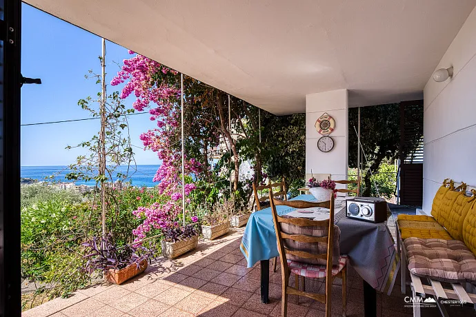House in Dobra Voda with panoramic sea views